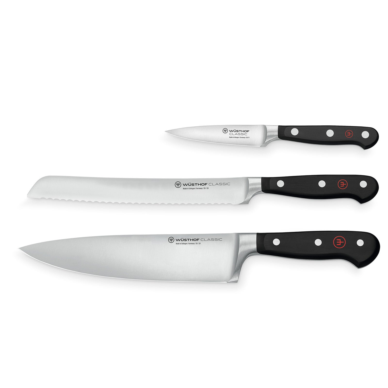 Wusthof Classic 3 Piece Chef's Knife Starter Set