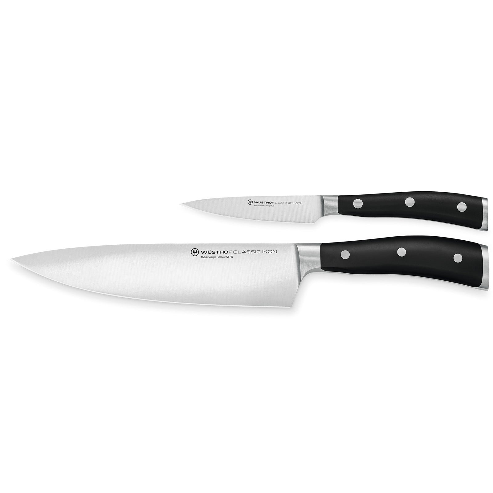 Wusthof Classic Ikon 2 Piece Cook's Knife Set W/ Chef's Knife & Paring Knife