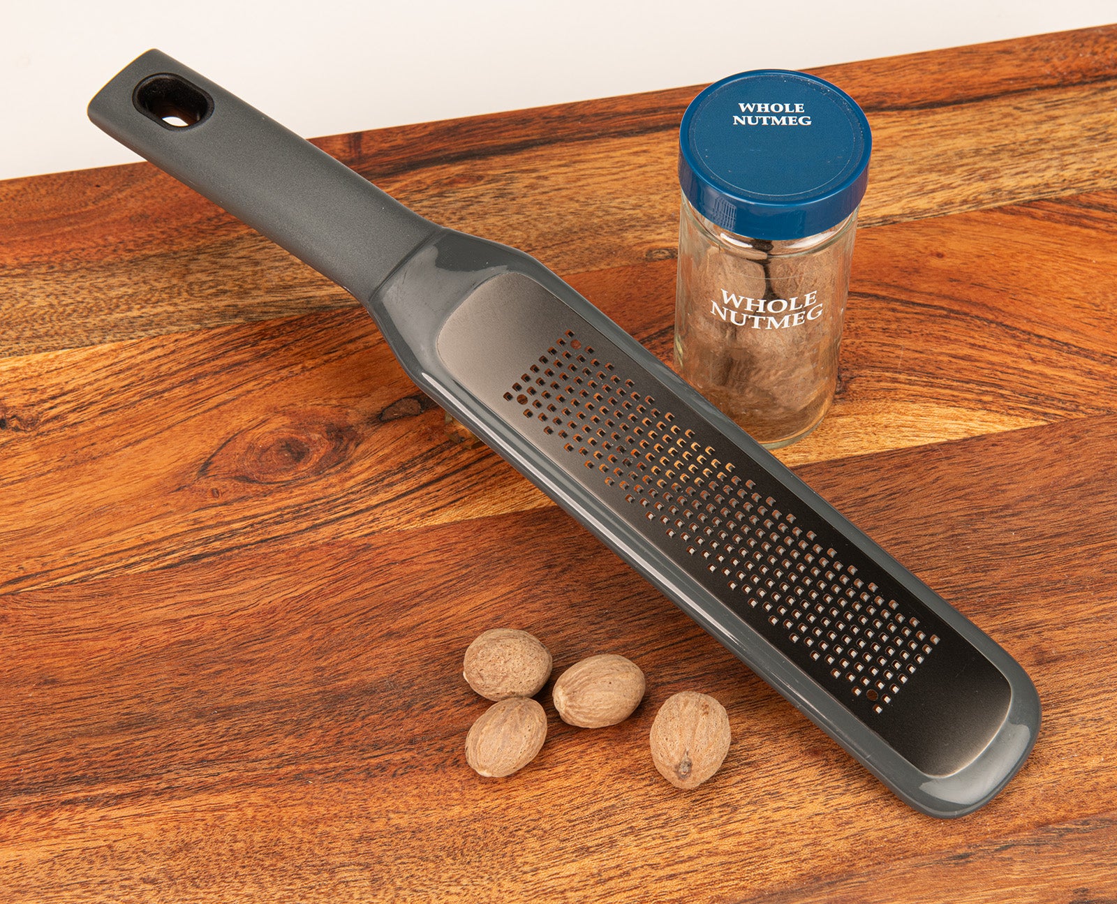 Mobi Handheld Titanium Coated Grater Rasp/Zester with Safety Cover for Garlic, Citrus, Nutmeg