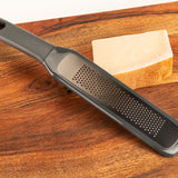Mobi Handheld Titanium Coated Grater Rasp/Zester with Safety Cover for Garlic, Citrus, Nutmeg