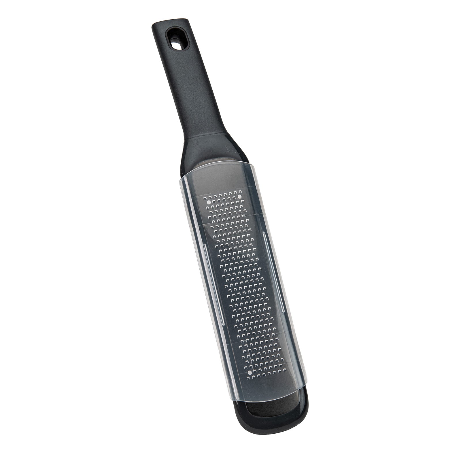 Mobi Handheld Titanium Coated Grater Rasp/Zester with Safety Cover for Garlic, Citrus, Nutmeg