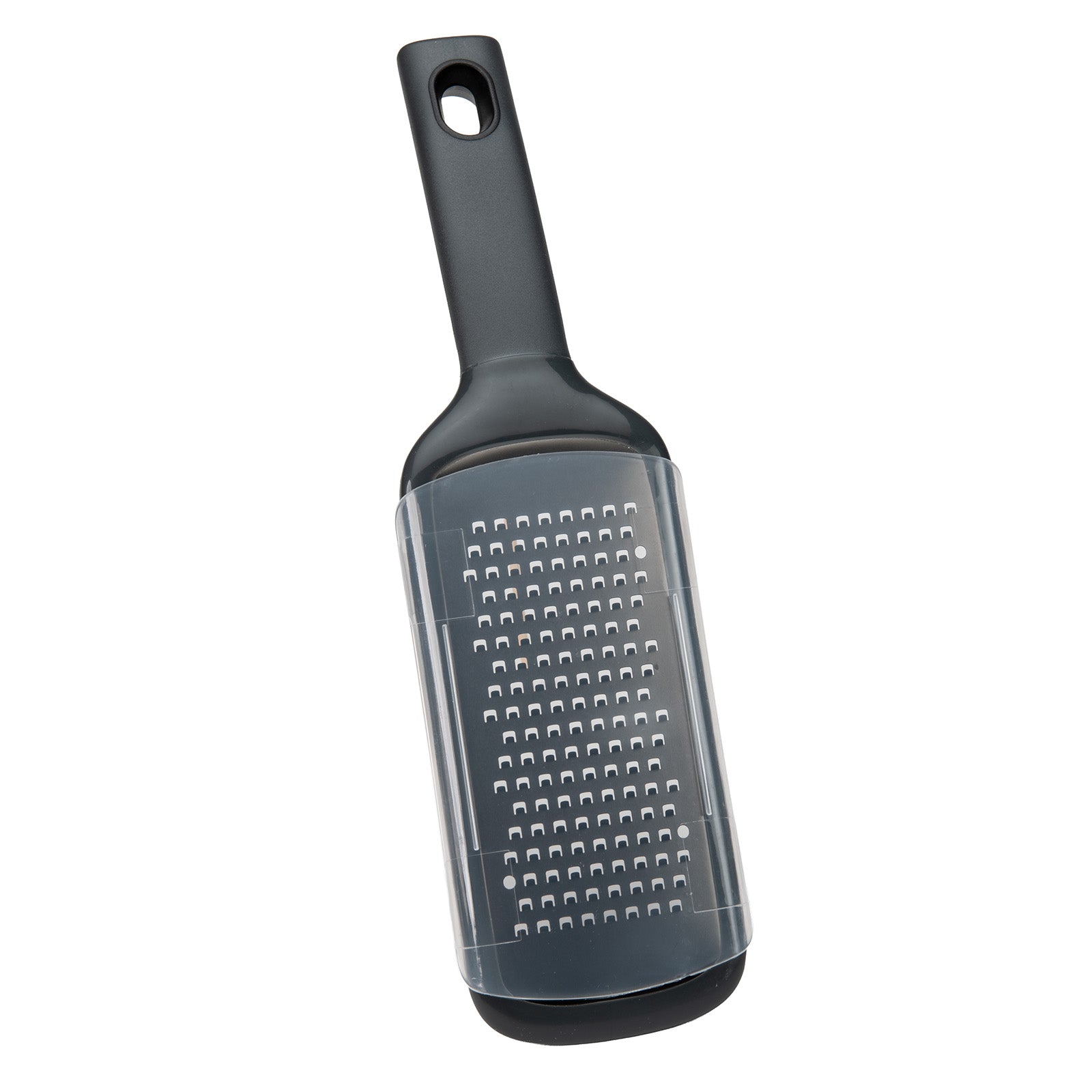 Mobi Handheld Titanium Coated Coarse Wide Grater with Safety Cover for Cheese and Vegetables
