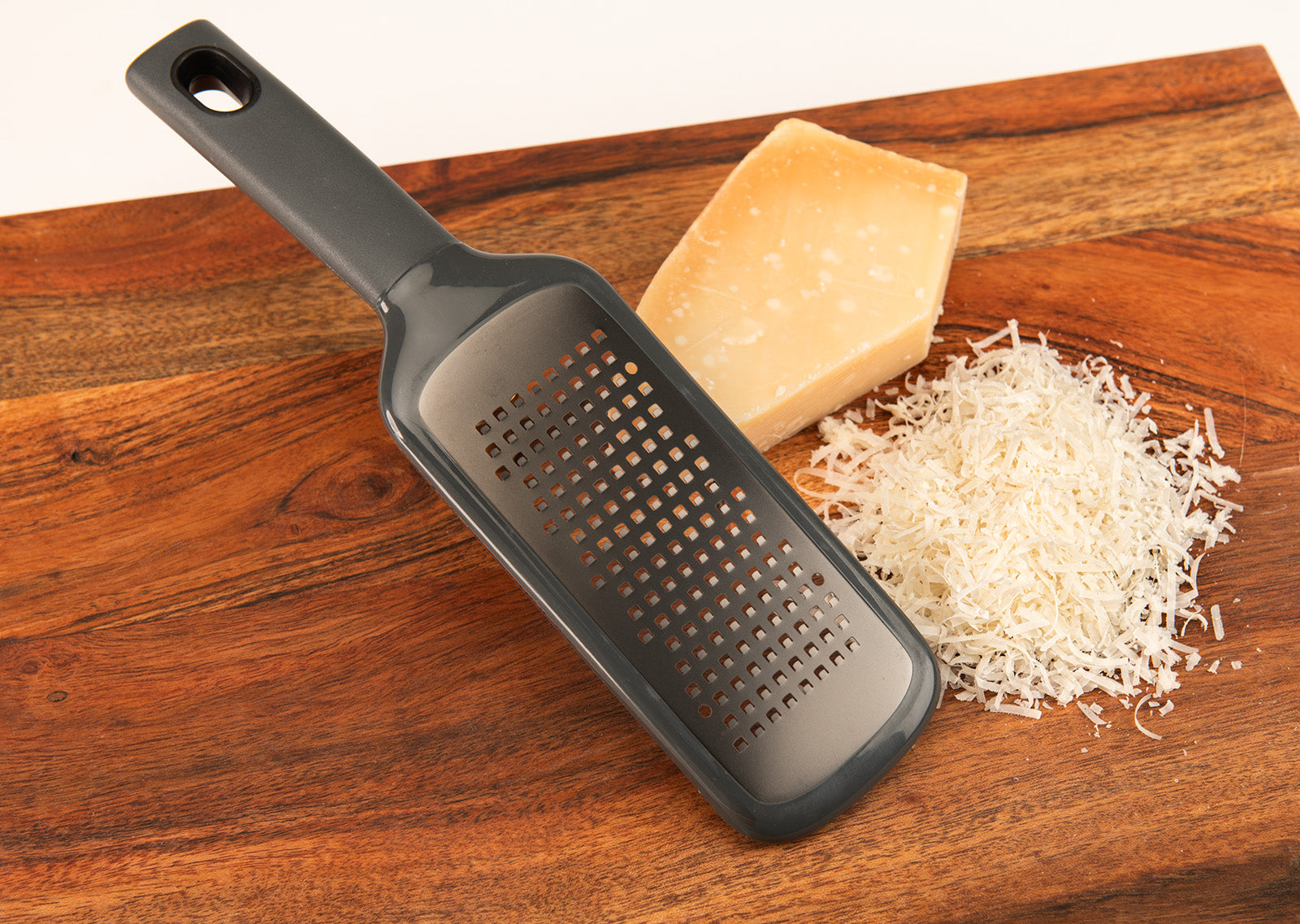 Mobi Handheld Titanium Coated Coarse Wide Grater with Safety Cover for Cheese and Vegetables