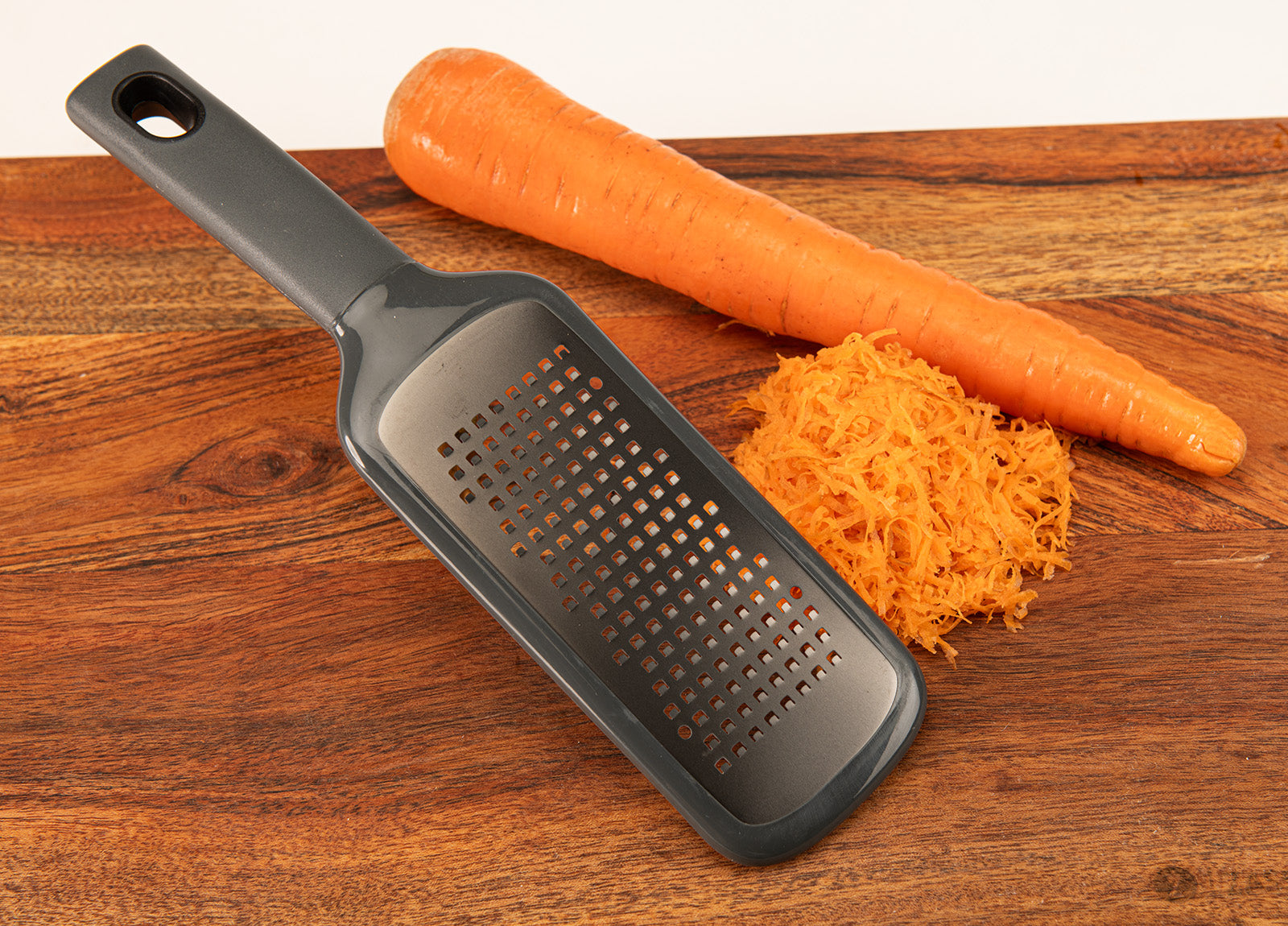 Mobi Handheld Titanium Coated Coarse Wide Grater with Safety Cover for Cheese and Vegetables