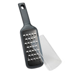 Mobi Handheld Titanium Coated Extra Coarse Wide Grater with Safety Cover for Cheese and Vegetables