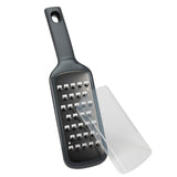 Mobi Handheld Titanium Coated Extra Coarse Wide Grater with Safety Cover for Cheese and Vegetables