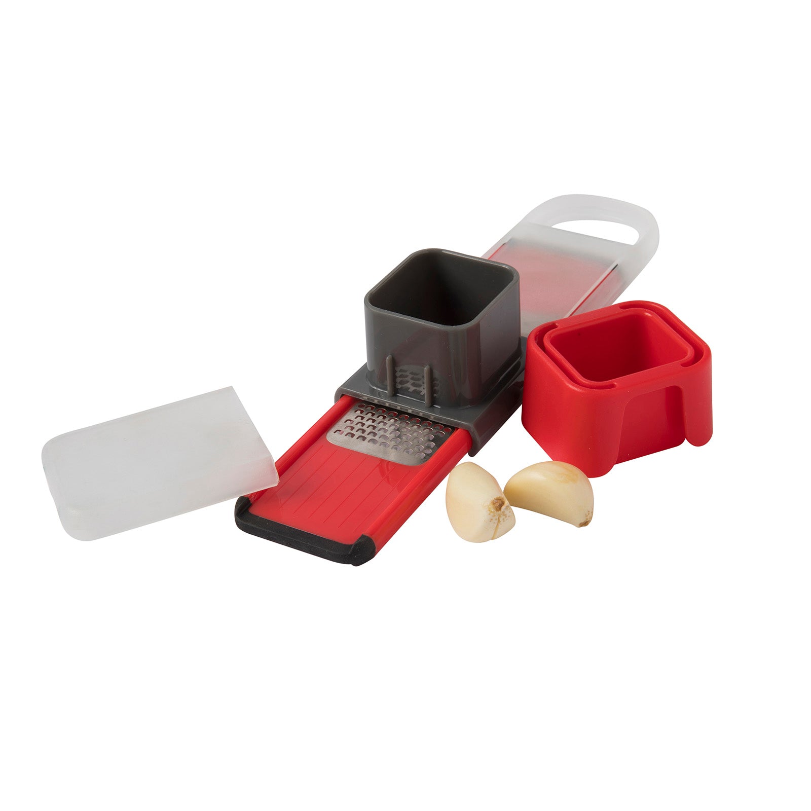 Mobi Garlic Slicer and Grater Large Capacity, Red