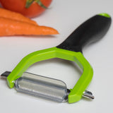 Mobi Serrated Y Peeler for Fruits and Vegetables, Green