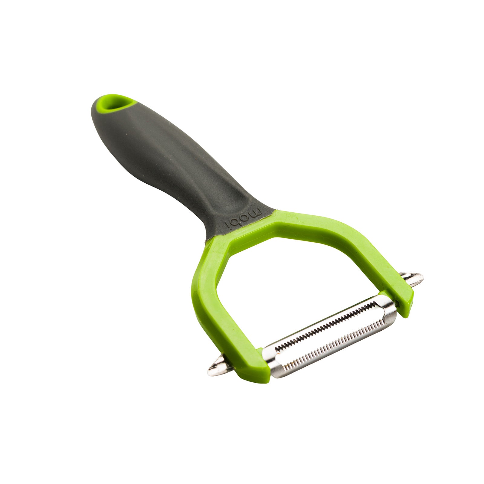 Mobi Serrated Y Peeler for Fruits and Vegetables, Green