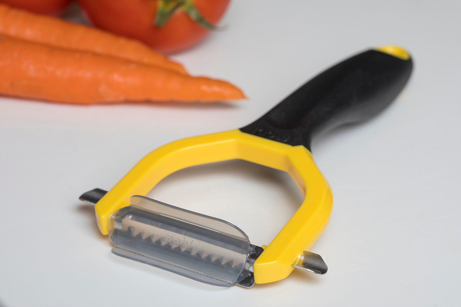 Mobi Julienne Y Peeler for Fruits and Vegetables, Yellow