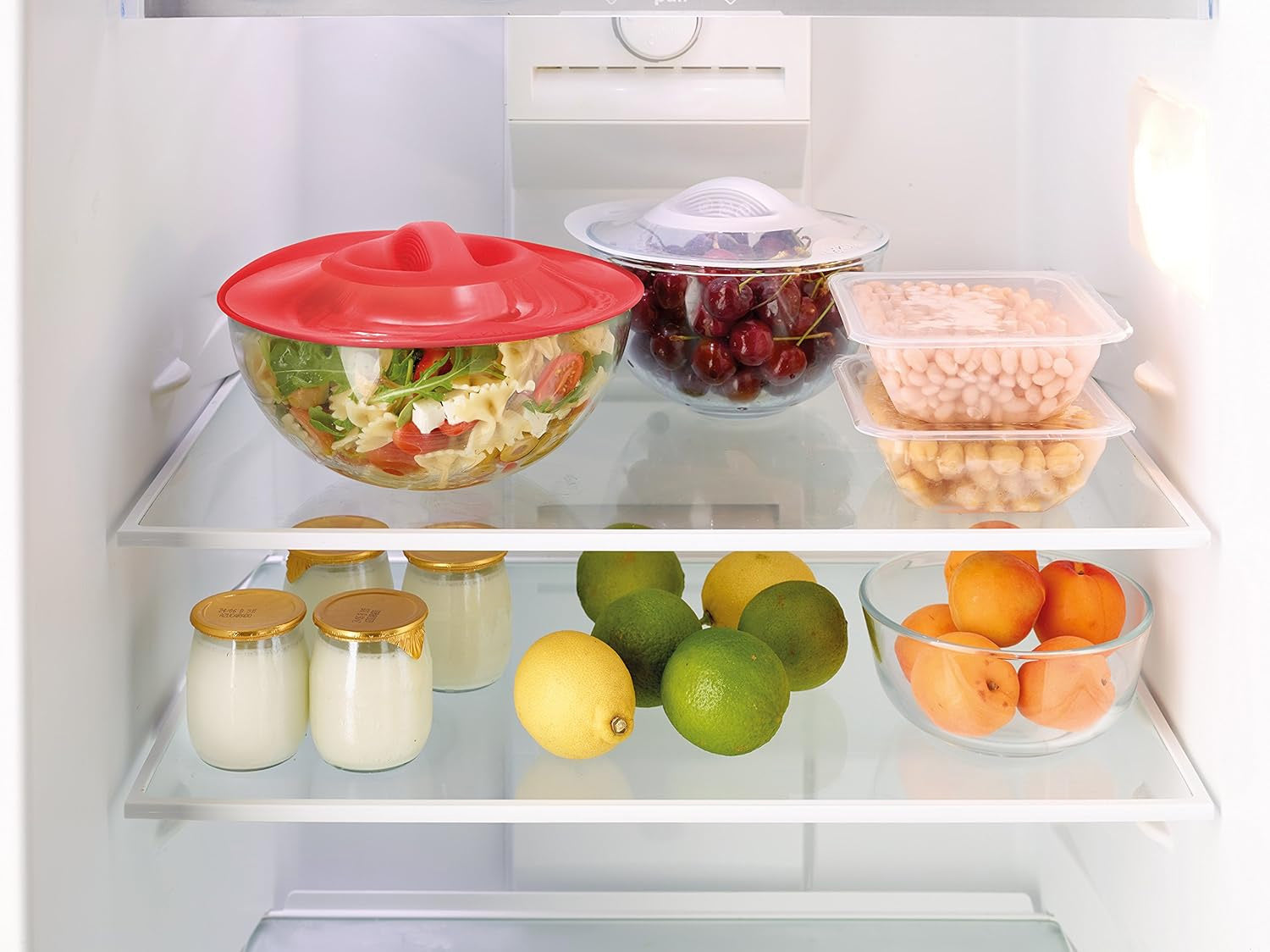 Lekue Silicone Suction Lid, Clear, 7-Inch