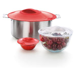 Lekue Silicone Suction Lid, Clear, 7-Inch