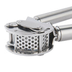 Rosle Stainless Steel Mincing Garlic / Ginger Press with Scraper, 9-inch
