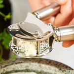 Rosle Stainless Steel Mincing Garlic / Ginger Press with Scraper, 9-inch