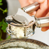 Rosle Stainless Steel Mincing Garlic / Ginger Press with Scraper, 9-inch