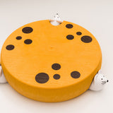 Mobi Mouse House Cheese Wheel Server Board with 3 Mice Cheese Knife Tools