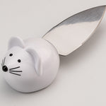Mobi Mouse House Cheese Wheel Server Board with 3 Mice Cheese Knife Tools