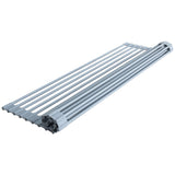 Better Houseware Over the Sink Roll Up Drying Rack, Silicone and Stainless Steel