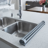 Better Houseware Over the Sink Roll Up Drying Rack, Silicone and Stainless Steel