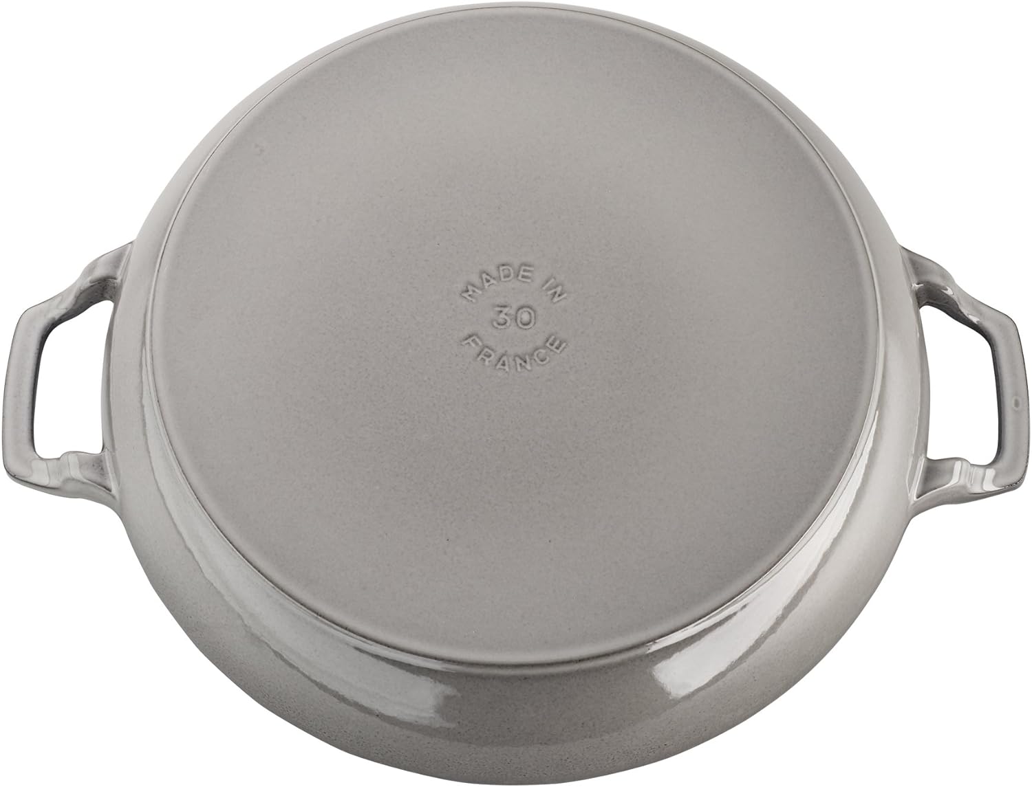 Staub Cast Iron 3.5-qt Braiser with Glass Lid, Graphite Grey
