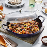 Staub Cast Iron 3.5-qt Braiser with Glass Lid, Dark Blue