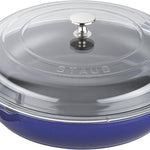 Staub Cast Iron 3.5-qt Braiser with Glass Lid, Dark Blue
