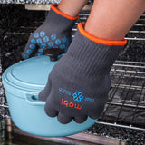 Mobi Cool Touch Heat Resistant Oven Gloves, 1 Pair, Gray