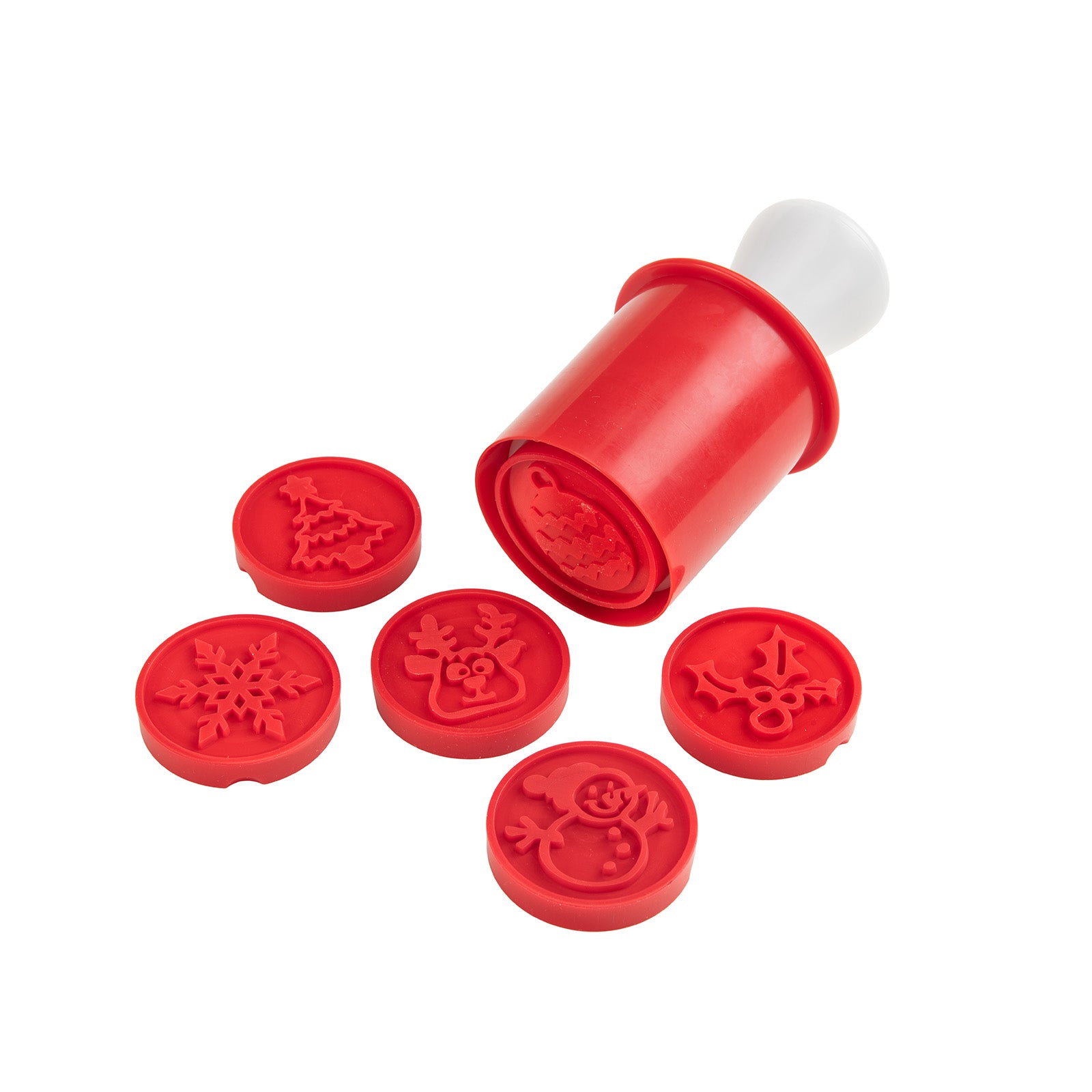 Mobi Cookie Factory Set of 6 Cookie Stamps, Christmas Edition