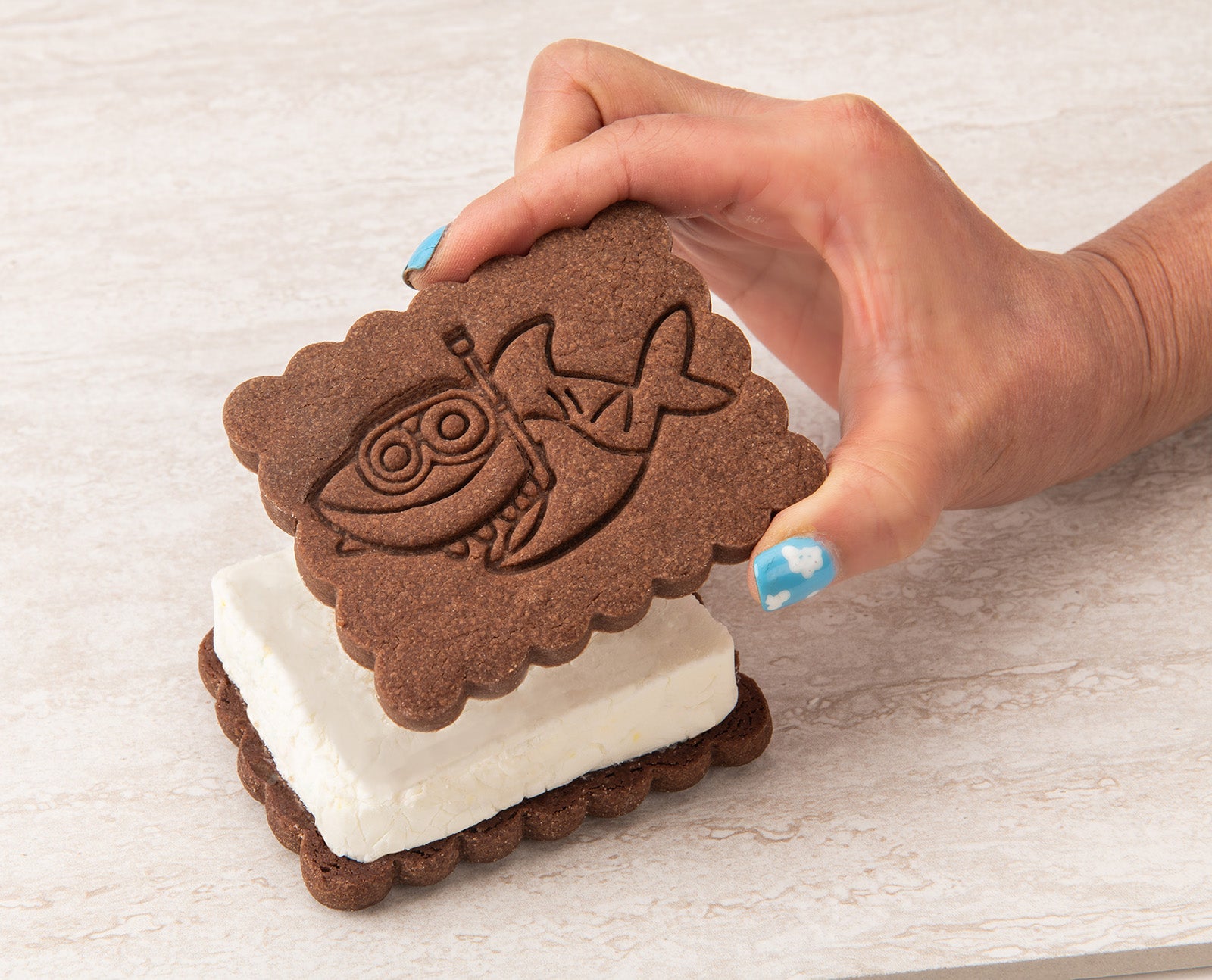 Mobi Silicone Ice Cream Sandwich Maker, Shark