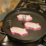 Mobi Little Piggy Silicone Pancake and Egg Molds, set of 2