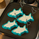 Mobi Shark Bite Silicone Pancake and Egg Molds, set of 2