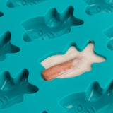 Mobi 12 Pigs in a Blanket Silicone Snack Mold, Shark Bites