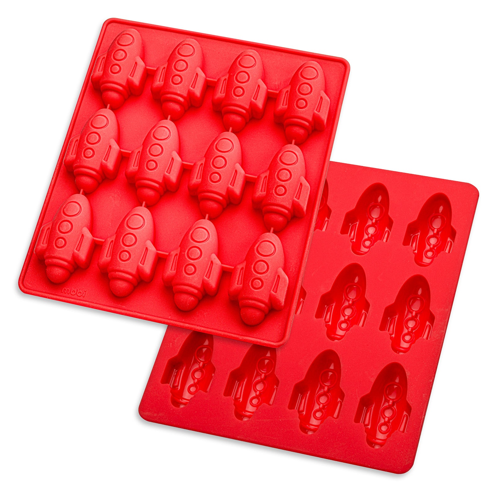 Mobi 12 Pigs in a Blanket Silicone Snack Mold, Mini Rocket Dogs