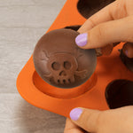 Mobi Hot Chocolate Silicone Cocoa Bombs Molds, Halloween Skull