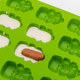 Mobi 12 Pigs in a Blanket Silicone Snack Mold, Franken-wennies