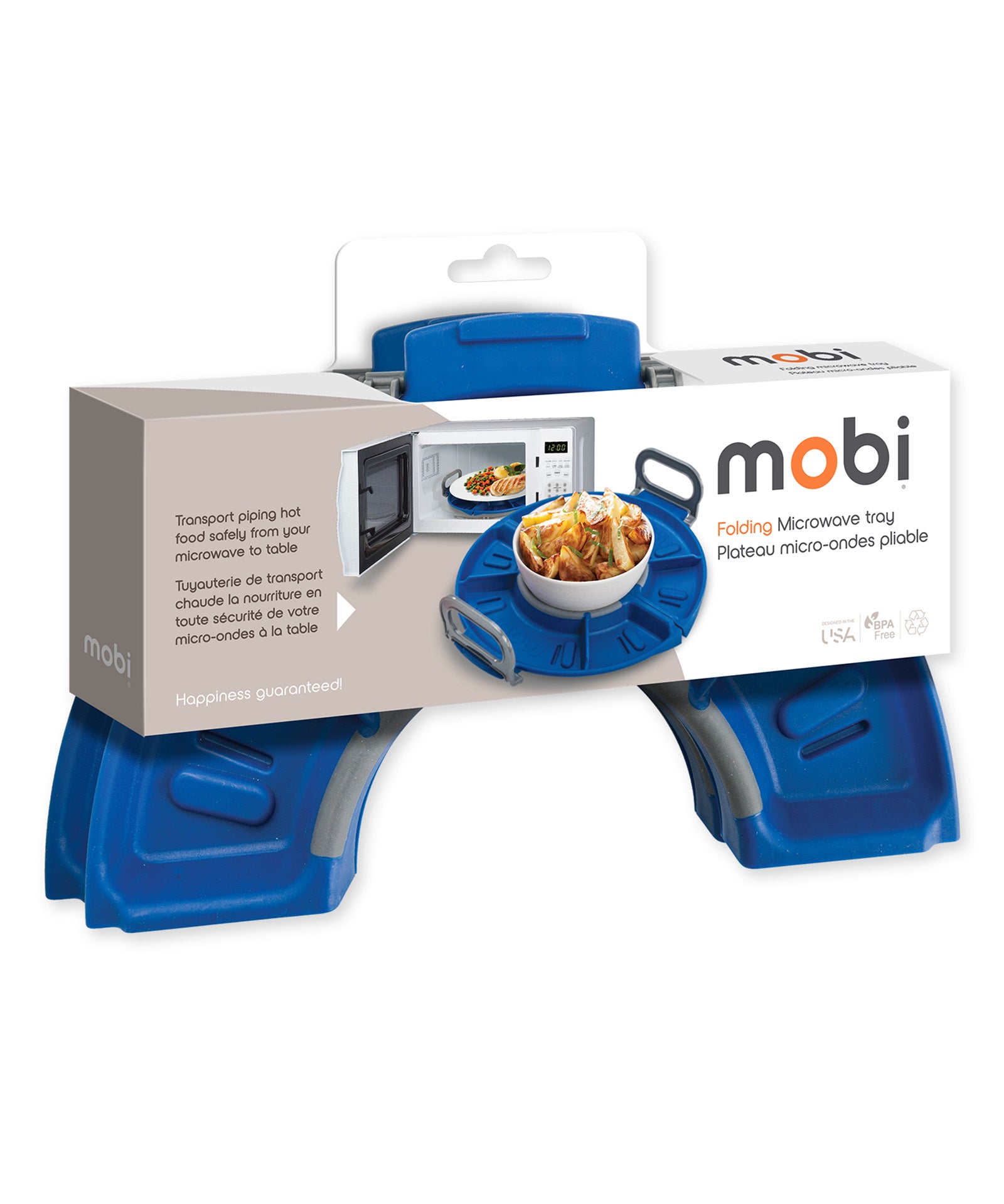 Mobi Folding Microwave Tray, Blue