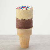 Mobi Ice Cream Parlor Scoop with Barrel-Shaped Scoop, White