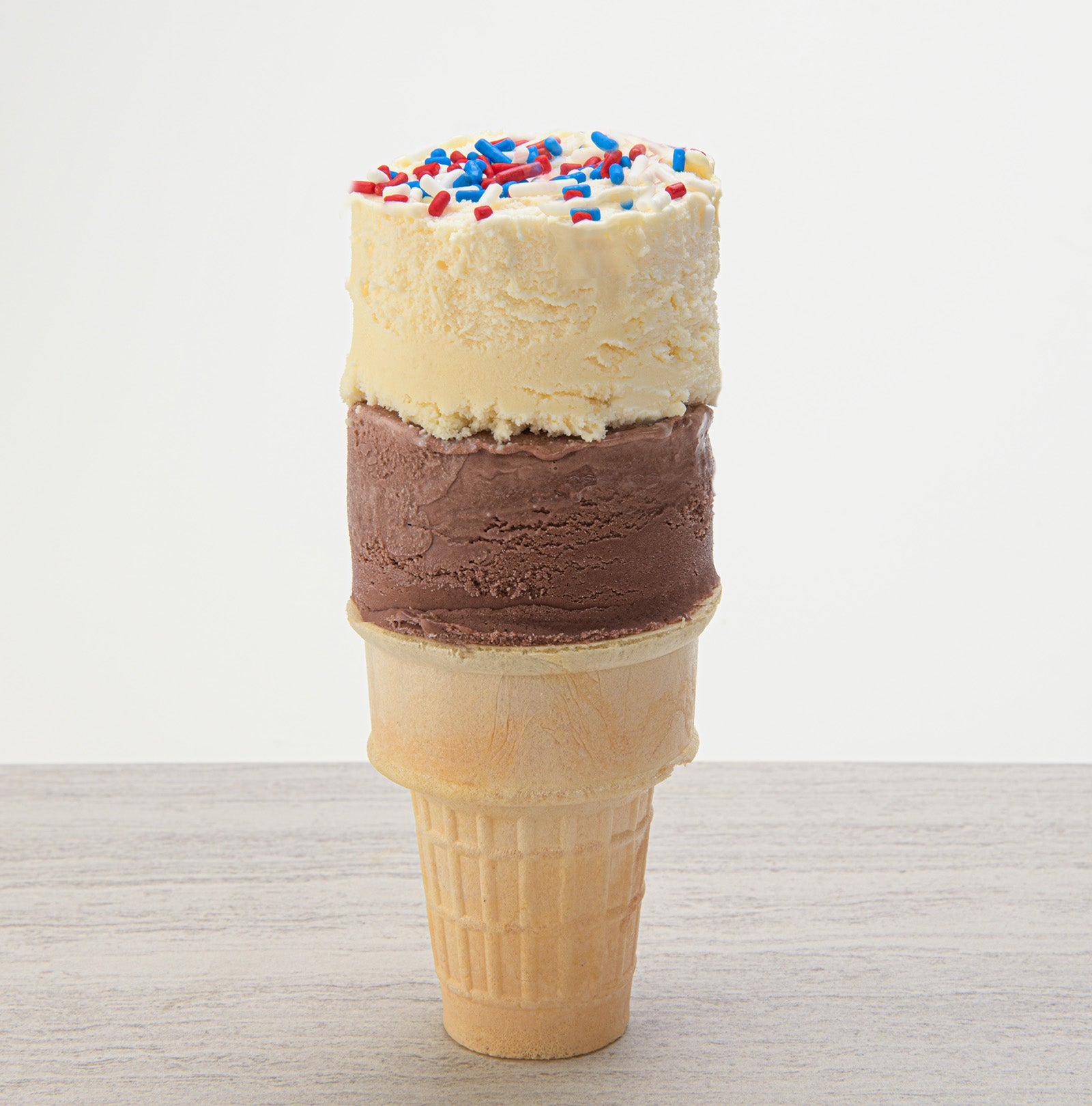 Mobi Ice Cream Parlor Scoop with Barrel-Shaped Scoop, White