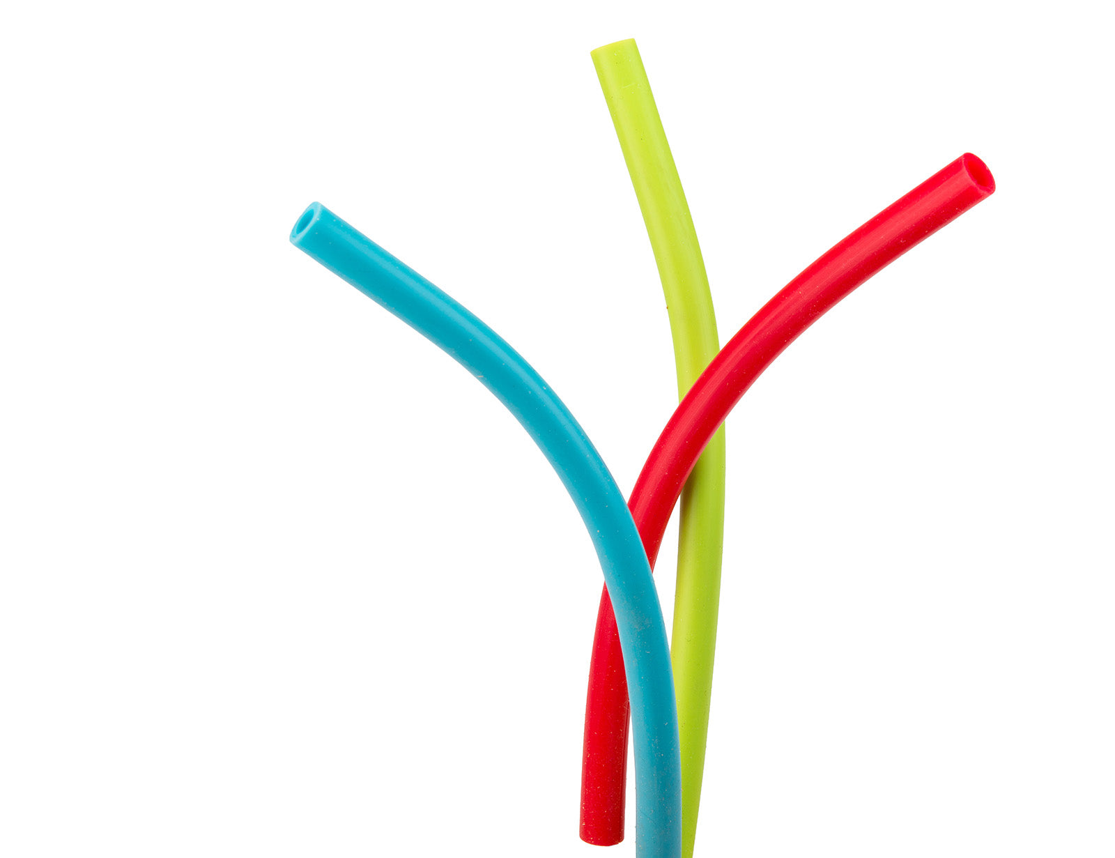 Mobi The Last Straw Reusable Silicone Drinking Straws, Set of 3 Assorted Colors