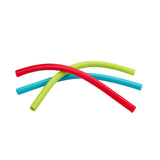 Mobi The Last Straw Reusable Silicone Drinking Straws, Set of 3 Assorted Colors