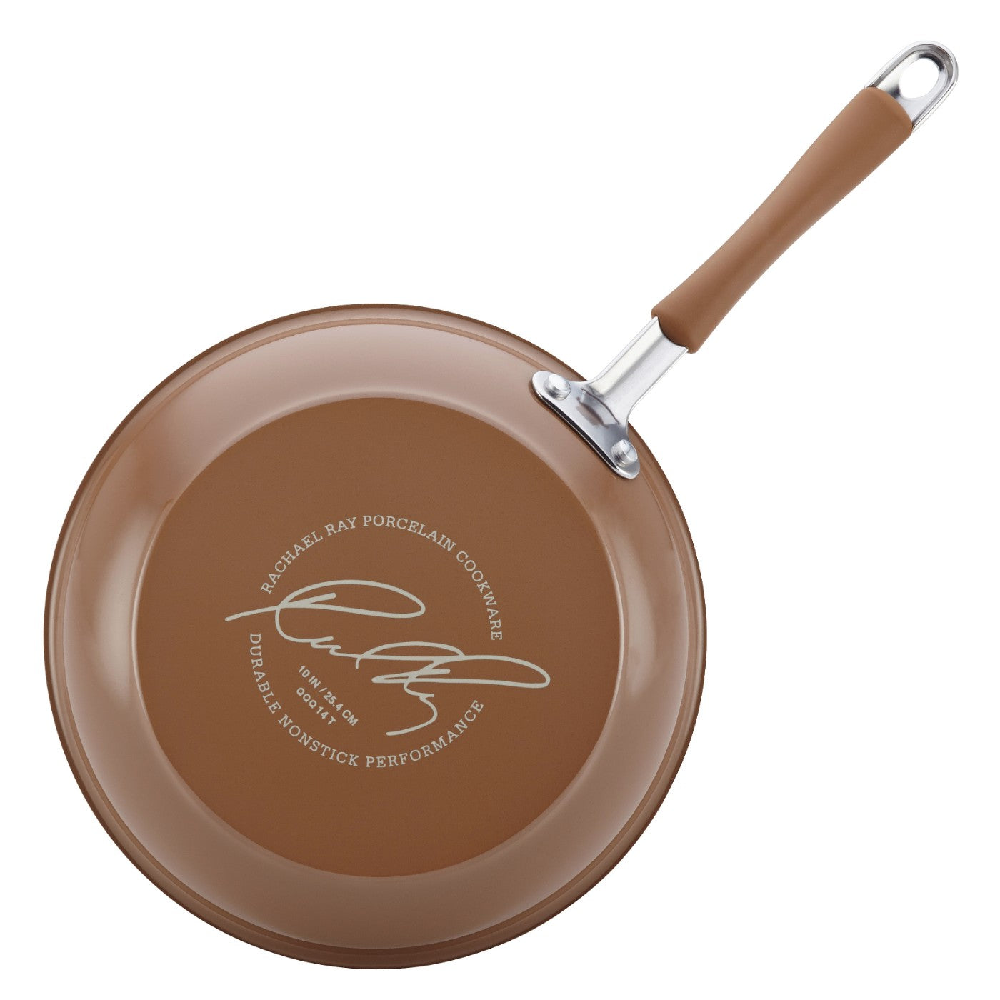 Rachael Ray Cucina Nonstick Cookware Set, 12 Piece, Brown