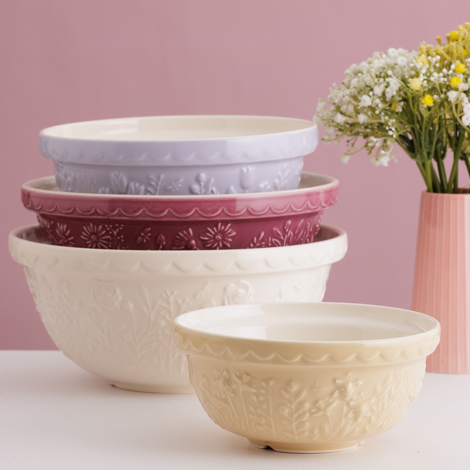 Mason Cash In The Meadow Size 12, Size 18, Size 24 Mixing Bowl Set of 3