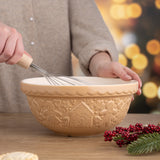 Mason Cash Gingerbread Lane Mixing Bowl Set of 3 | Stoneware Nesting Bowls, Holiday Theme