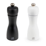 Peugeot Tahiti Duo 6 Inch Salt & Pepper Mill Set, Black and White
