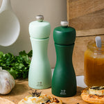 Peugeot Tahiti Duo 6 Inch Salt & Pepper Mill Set, Green Tones