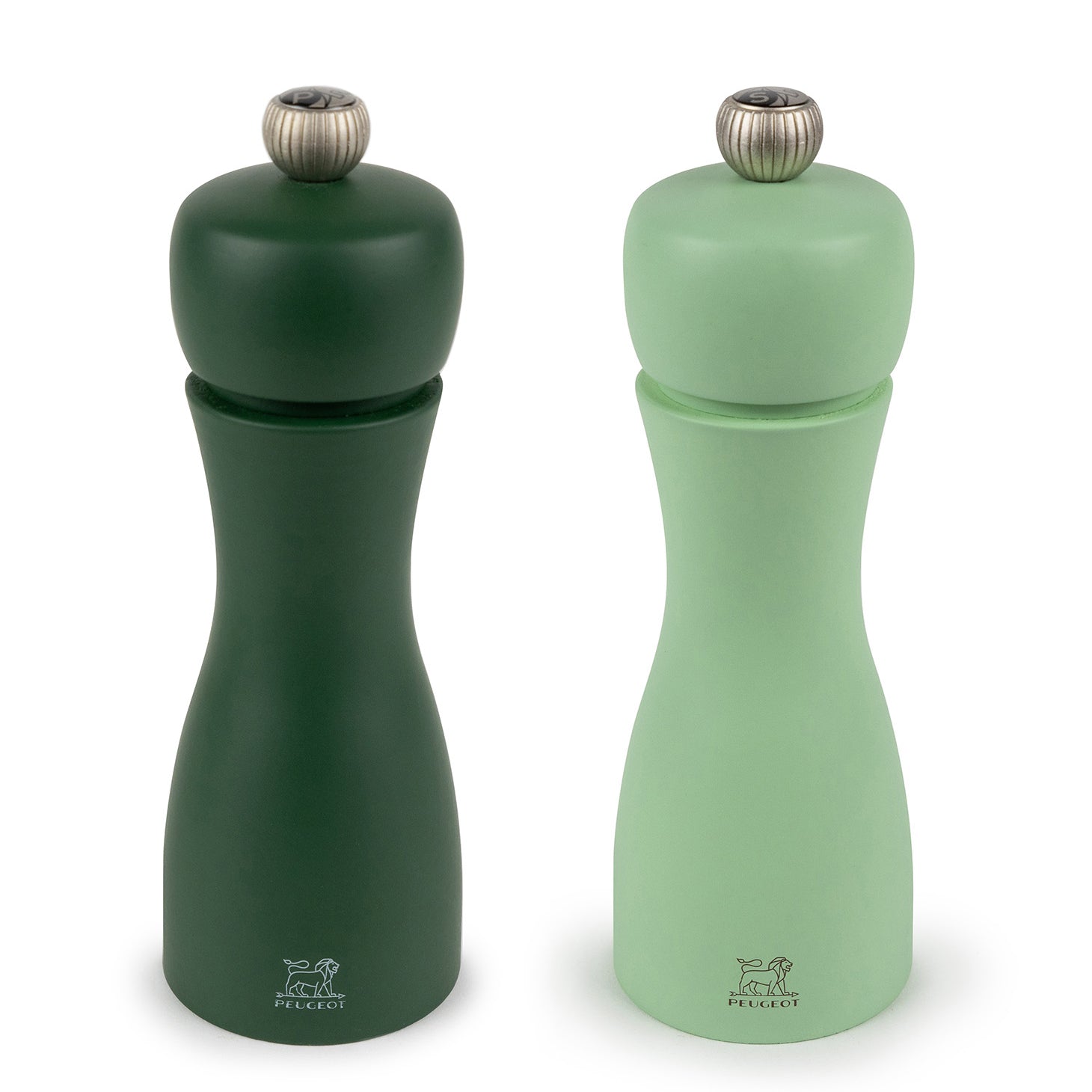 Peugeot Tahiti Duo 6 Inch Salt & Pepper Mill Set, Green Tones