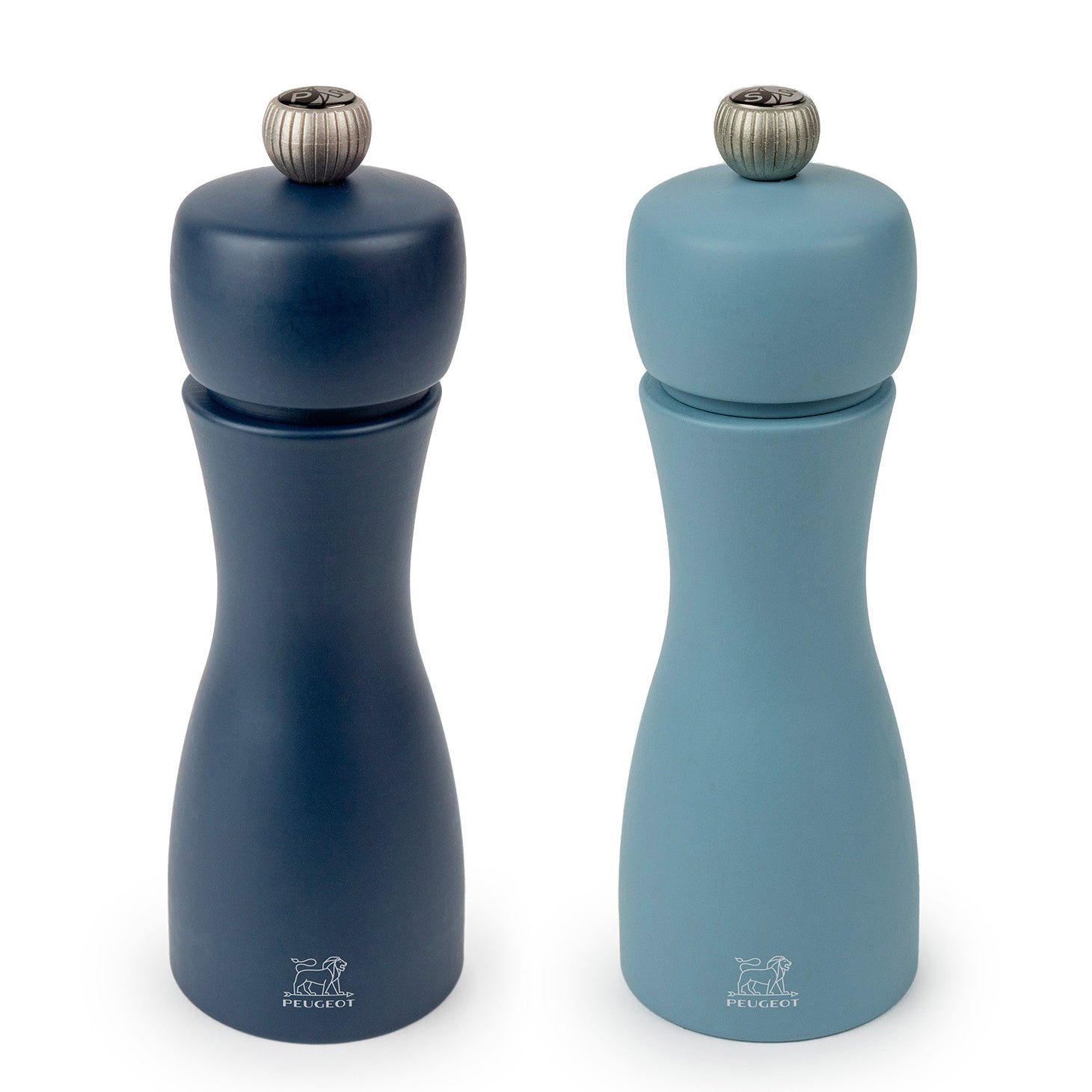 Peugeot Tahiti Duo 6 Inch Salt & Pepper Mill Set, Blue Tones