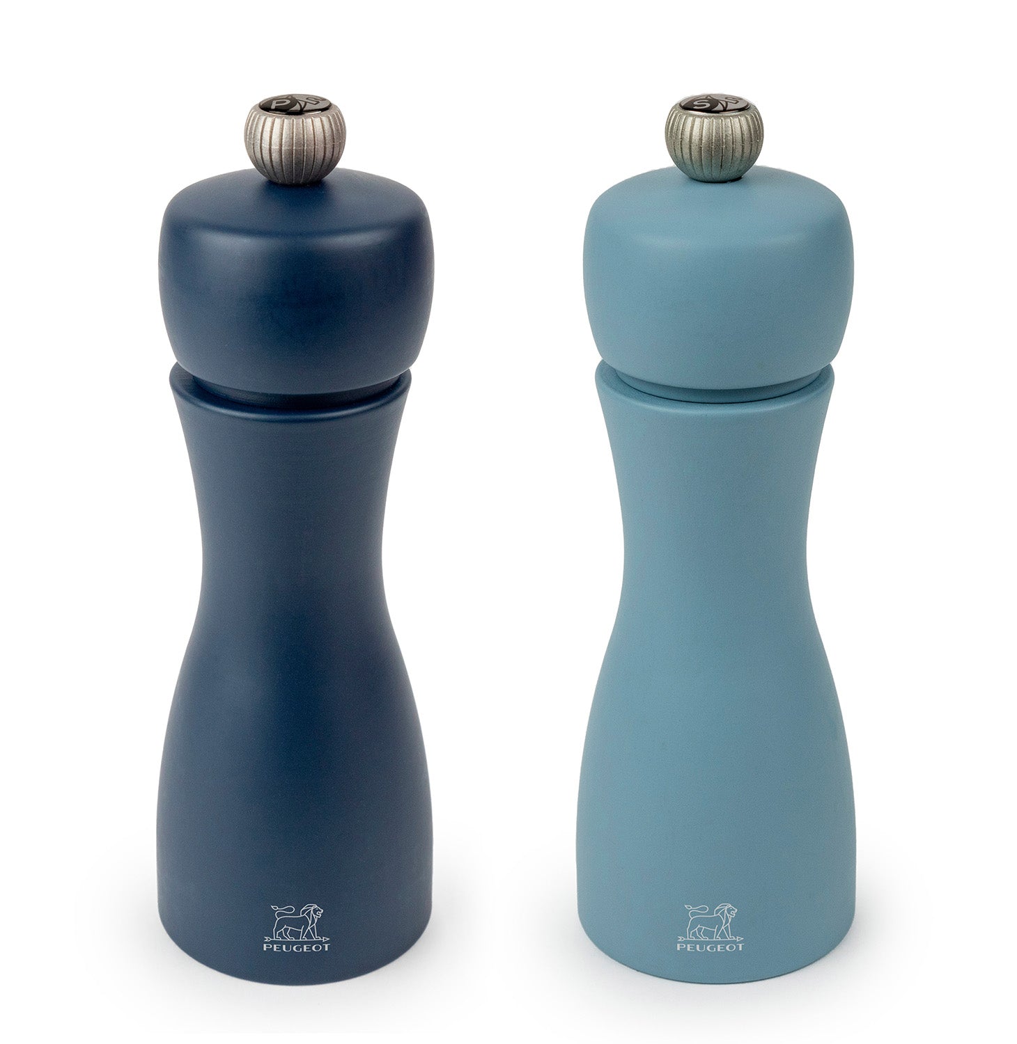 Peugeot Tahiti Duo 6 Inch Salt & Pepper Mill Set, Blue Tones