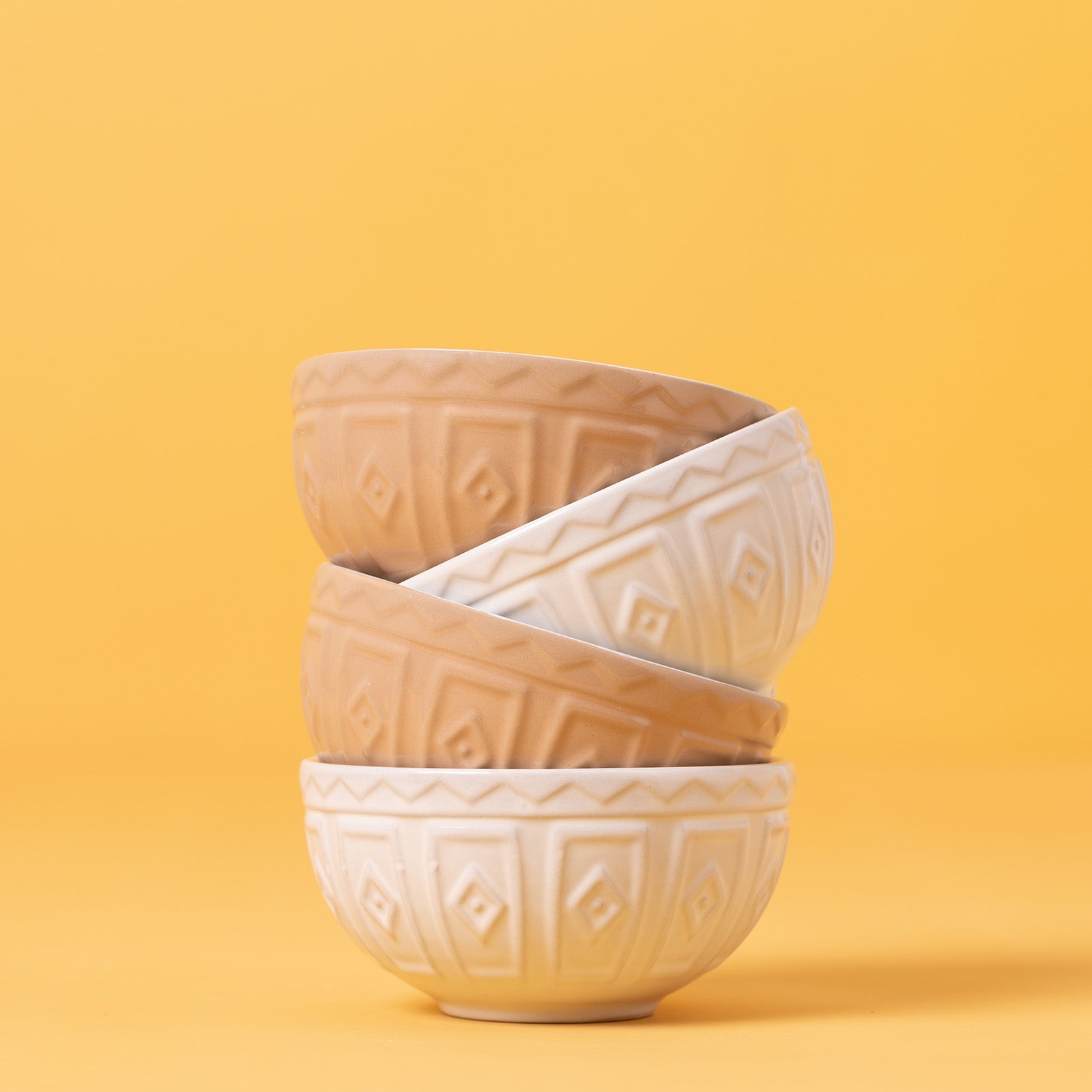 Mason Cash Cane Mini Prep Bowl Set, 4 Durable Stoneware Bowls for Kitchen Prep