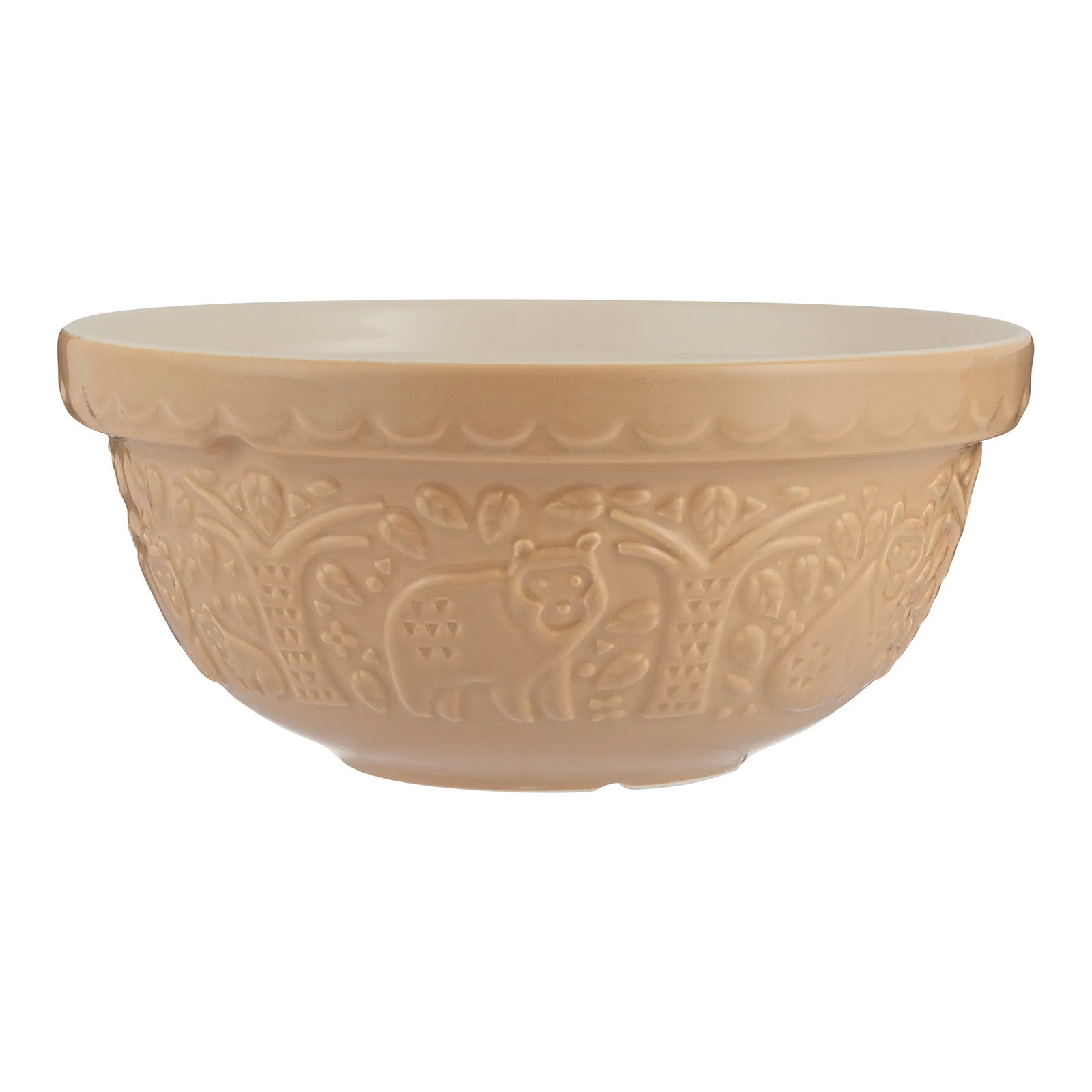 Mason Cash In The Forest Bear Size 24 Mixing Bowl, Cane, 2.15 Quart